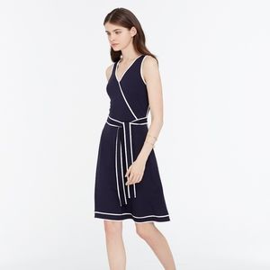 Ann Taylor Tipped Jersey Wrap Dress